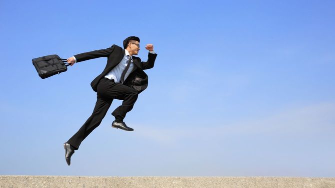 幸せなビジネスパーソン