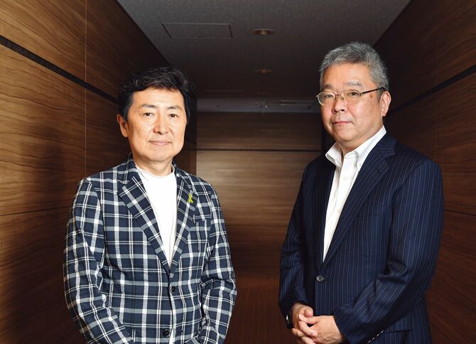 フリーアナウンサーの笠井信輔さん、ノンフィクション作家の下山進さん