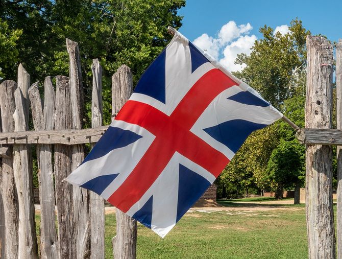 アイルランドが追加される前の歴史的な時代からの歴史的な組合旗またはジャック