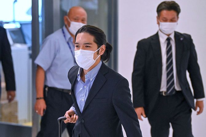 米国から帰国した小室圭さん