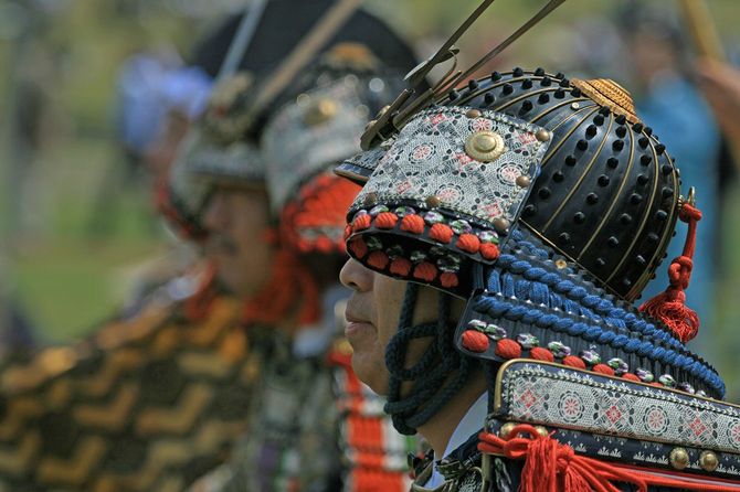 侍のヘルメット