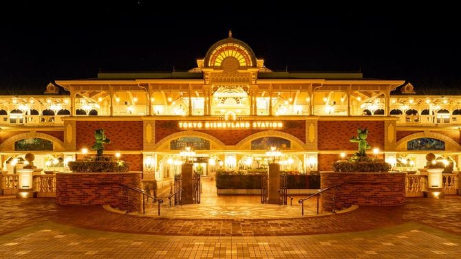 夜の東京ディズニーシー・ステーション