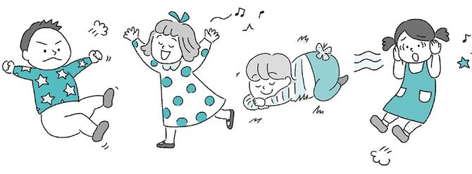 イラスト＝『モンテッソーリ教育×シュタイナー教育×森のようちえんから学ぶ 子どもの「生きる力」を伸ばす方法』