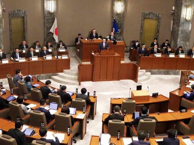 リニア問題を取り上げた2月静岡県議会本会議