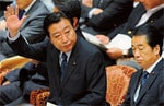 来年度の概算要求でペイゴー原則導入の考えを示した野田佳彦財務相。(PANA=写真)
