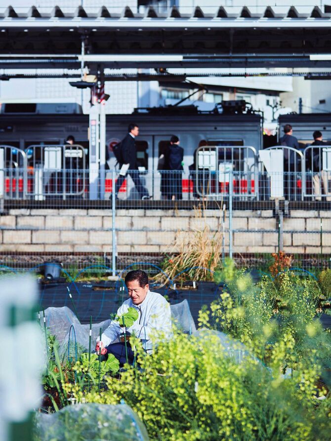 農作業をする鈴木 俊也氏