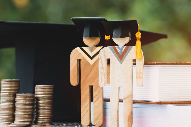 学歴と資産のイメージモデル