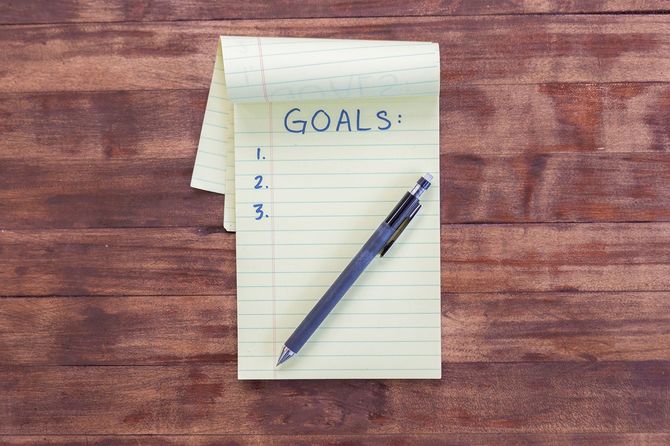 メモに書いた「目標」のリスト