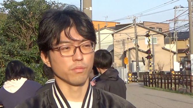 冨樫洋乃輔さん(3月31日撮影)
