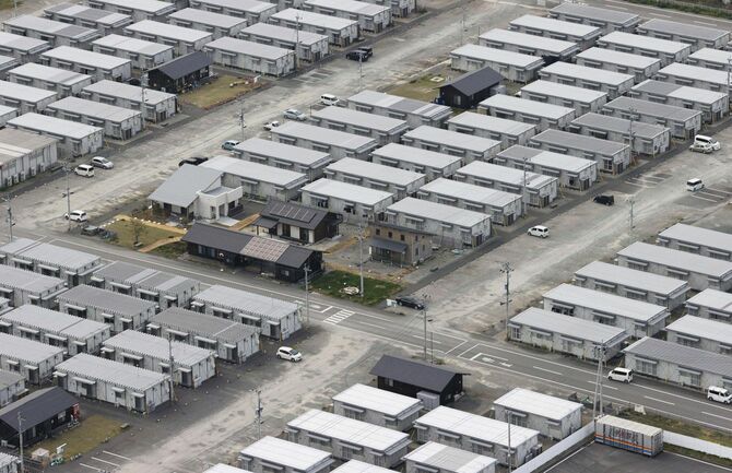 益城町のテクノ仮設団地