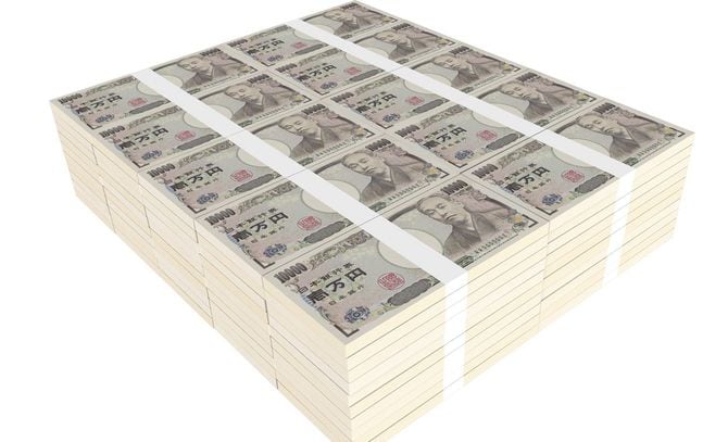 1億円分の札束の塊