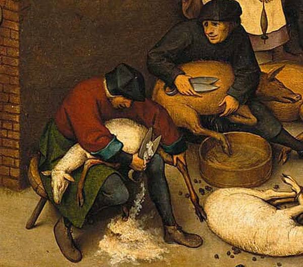 ピーテル・ブリューゲルの「ネーデルラントの諺」より