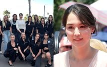 全員が黒ルックでまとめる中､奥様会インスタで1人だけホワイト…プロも唸る大谷真美子夫人の｢ブレない美学｣