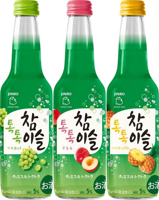 「チャミスルトクトク」マスカット、すもも、パイナップル