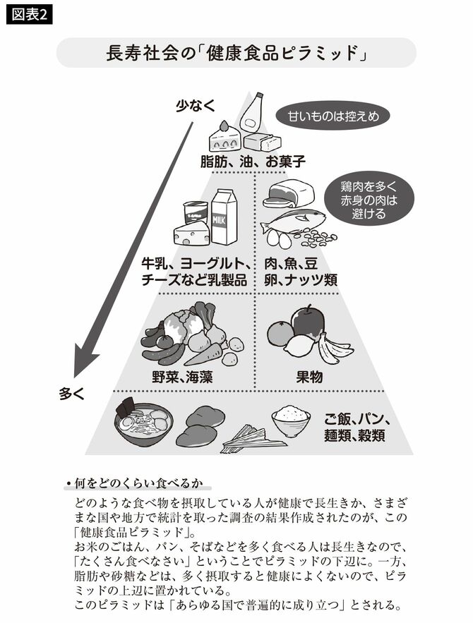 長寿社会の「健康食品ピラミッド」