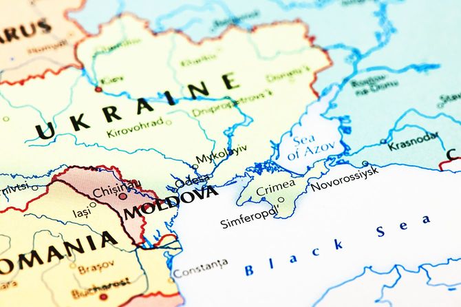 ウクライナ周辺地図