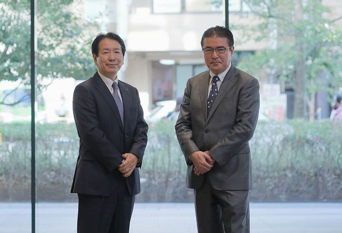 下義生社長と田中道昭教授