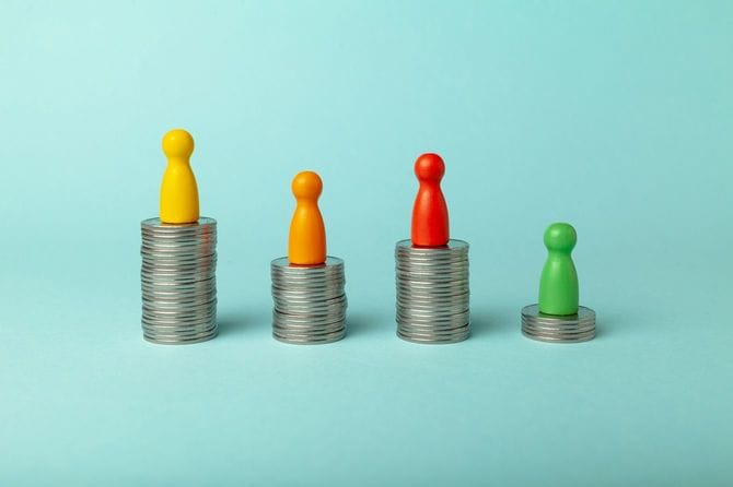 従業員間の給与差額のイメージ