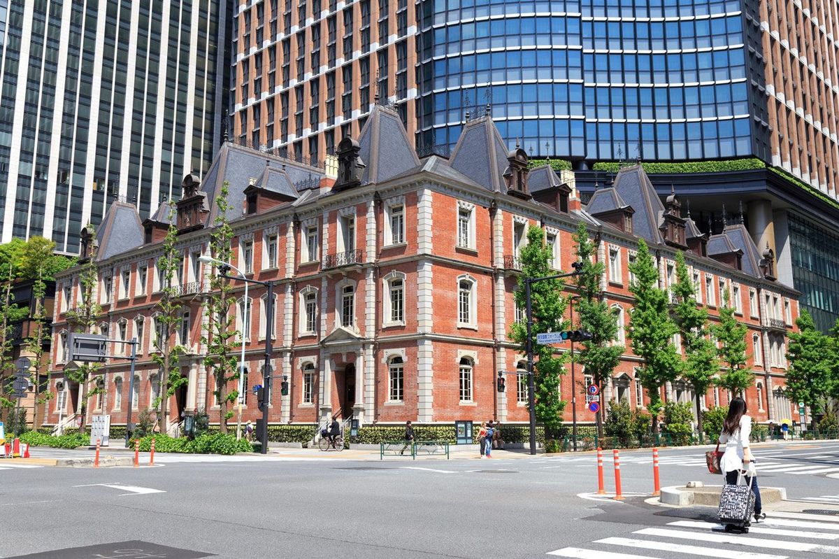 現在の三菱一号館美術館（明治時代に建てられた三菱一号館）、東京都中央区
