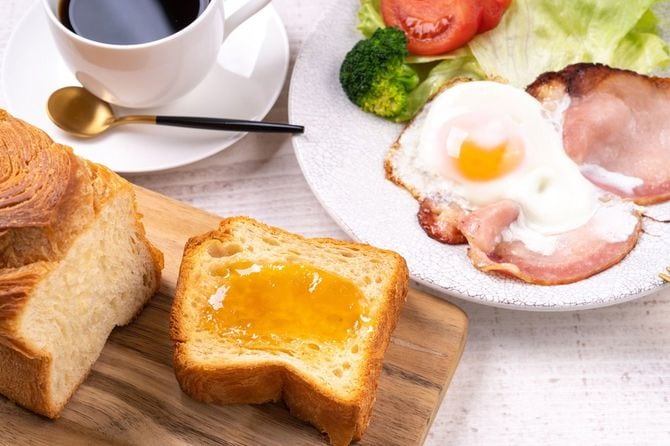 ハムと卵とパン