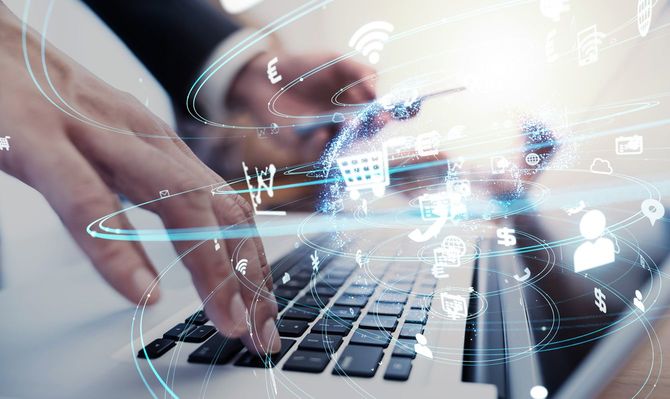 ビジネスとテクノロジーのコンセプト