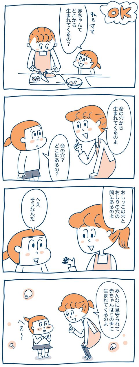 子どもの知りたいタイミングを逃さずに