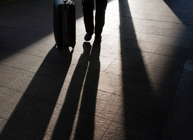 ビジネスマンの影