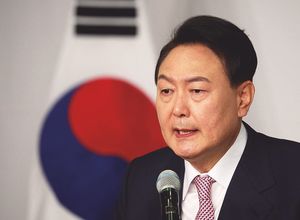 韓国次期大統領の尹錫悦（ユン・ソクヨル）氏。
