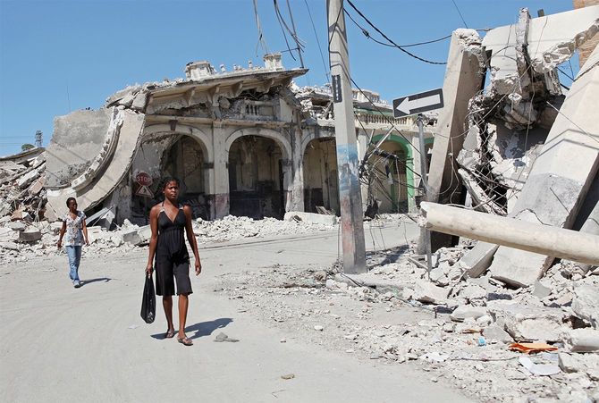 2010年1月12日に発生し、大きな被害が出たハイチ地震