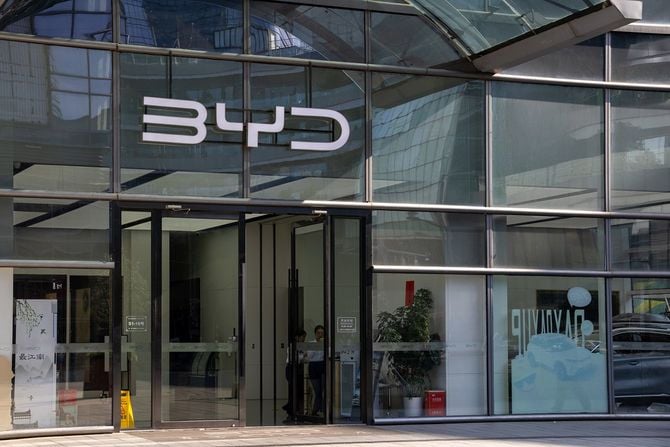 中国、蘇州のBYDショールーム