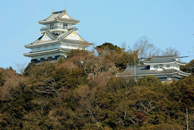 岐阜県岐阜市の金華山にある稲葉山城(現在の岐阜城)