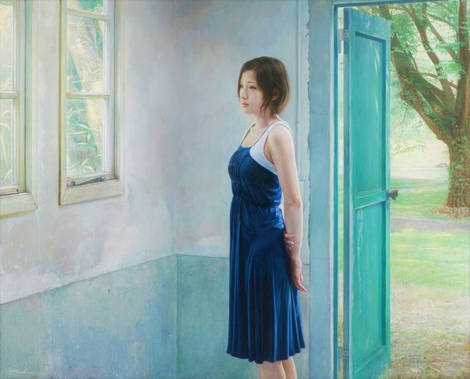 「滑走路に限りなく近い場所」F100号、2009年