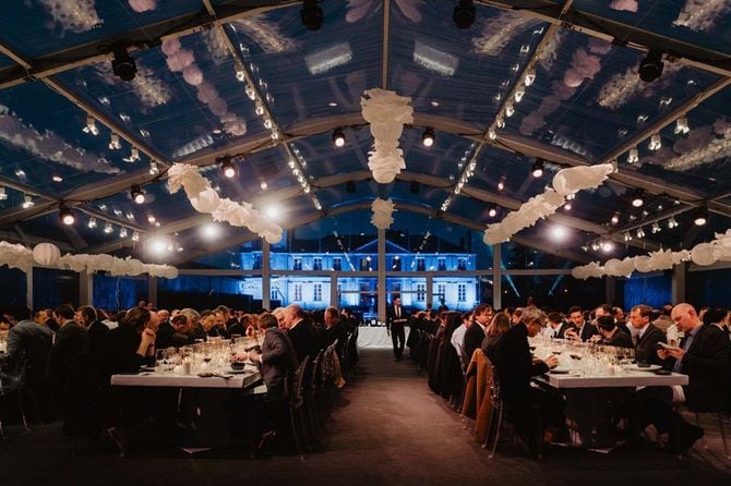 今年シャトーラグランジュで開催されたパーティにて。