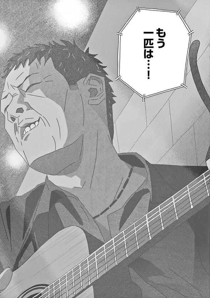 『歌う猫のバズ』©猫手三／小学館