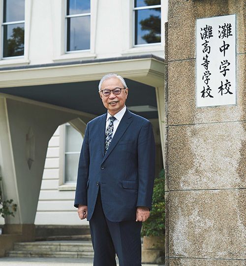 灘中学校・高等学校校長の和田孫博さん（撮影＝森本真哉）