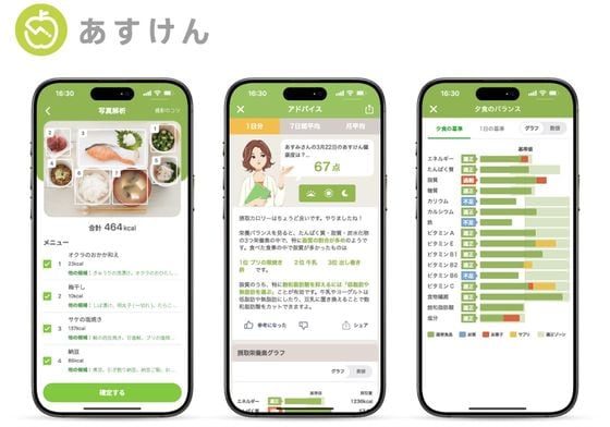 あすけんアプリ画面