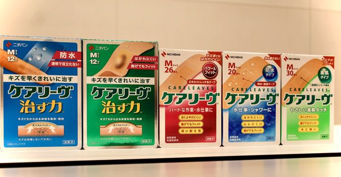 国内絆創膏市場で売上数量トップのニチバン「ケアリーヴ」シリーズ