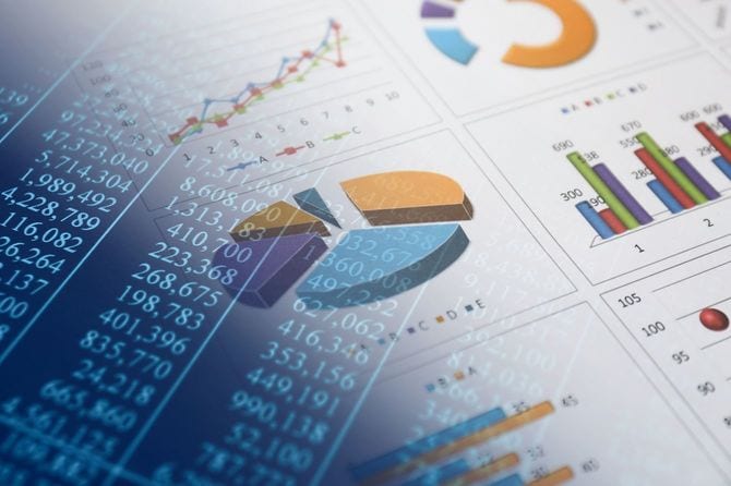 ビジネスで使用するさまざまなグラフのイメージ