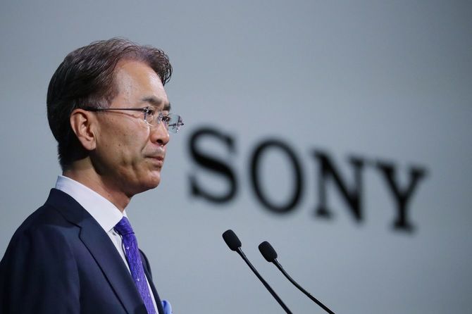 経営方針説明会に臨むソニーの吉田憲一郎社長＝2019年5月21日、東京都港区
