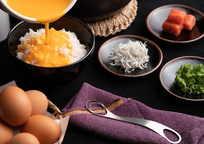 「ときここち」で混ぜた卵は、黄身と白身が渾然一体となってサラサラなので、ご飯全体にしっかり混ざる。