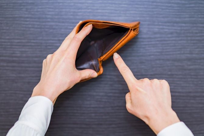 お金の入っていない財布