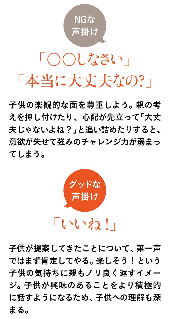 NGな声掛け・グッドな声掛け