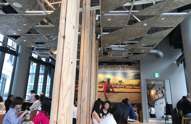 LINKS UMEDAにある店舗の様子