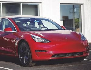 世界で最も売れているEV、テスラのモデル3。