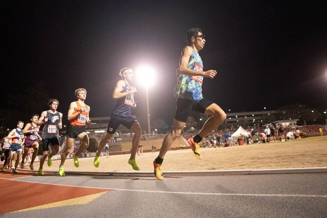 現地でレースに出場