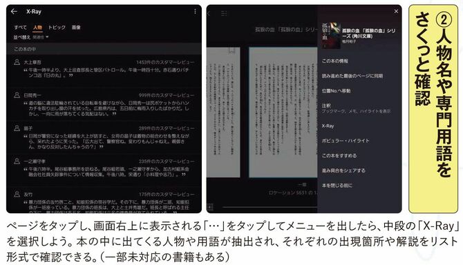 人物名や専門用語を さくっと確認
