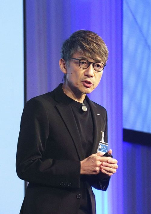 フィジカルAIのイベントで話すGMOインターネットグループの熊谷正寿社長＝2026年9月15日午後、東京都内