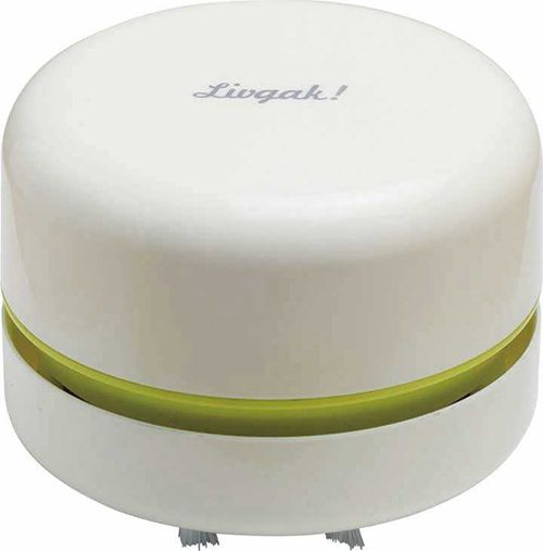 細かいゴミも吸い取る「スージー」電動の卓上クリーナー。工作のゴミなども吸ってくれるパワフル設計。シリーズ初期から発売され累計36万個売れているロングセラー。(1650円)