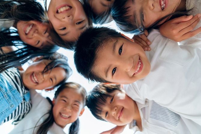 若い友達の輪