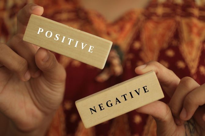 ポジティブとネガティブ